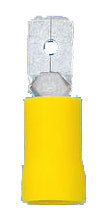 Papuc auto izolat tata 6,3 galben, 4-6mm²
