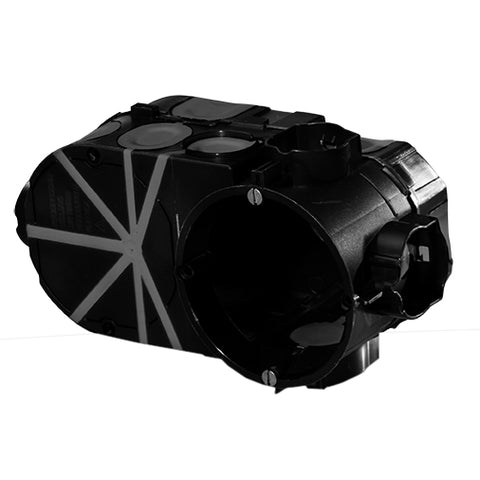 Doză încastrată Ø 67mm, cu duze M25, cu 4 şuruburi