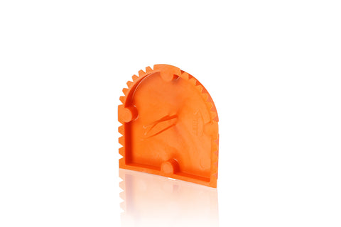 Half-round plaster cover for multiple flush-mounted device s