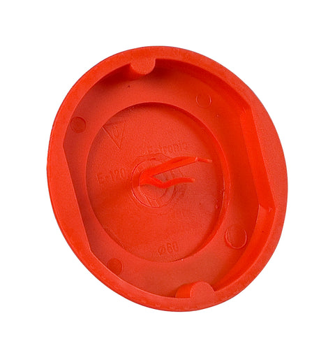 Obturator doză impotriva tencuielii, D60mm+semnalizare, roşu