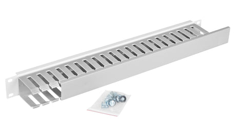 Organizator canal cablu 19' 1U, RAL7035