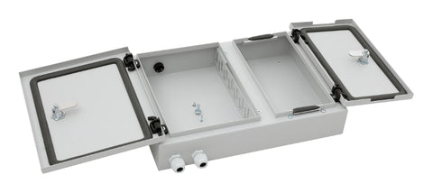 Cutie distrib. aplicat 48xLC, 32xSC, 24xST/FC, IP40, RAL7035