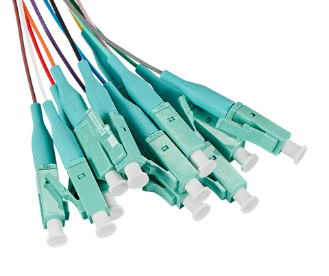 Pigtail FO LC, 50/125µm OM3, 2.0m, Easy Strip, 12pcs