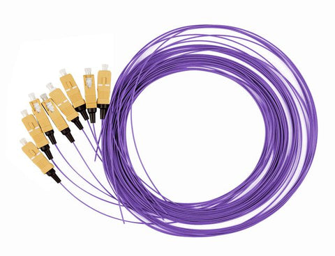 Pigtail SC, 50/125µm OM4, 2m, Easy Strip, Violet,4buc