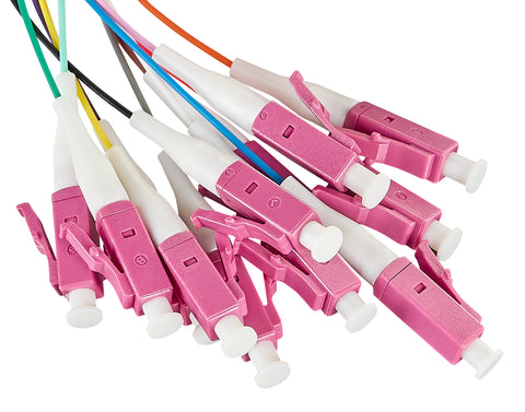 Pigtail FO LC, 50/125µm OM4, 2.0m, Easy Strip, 12pcs