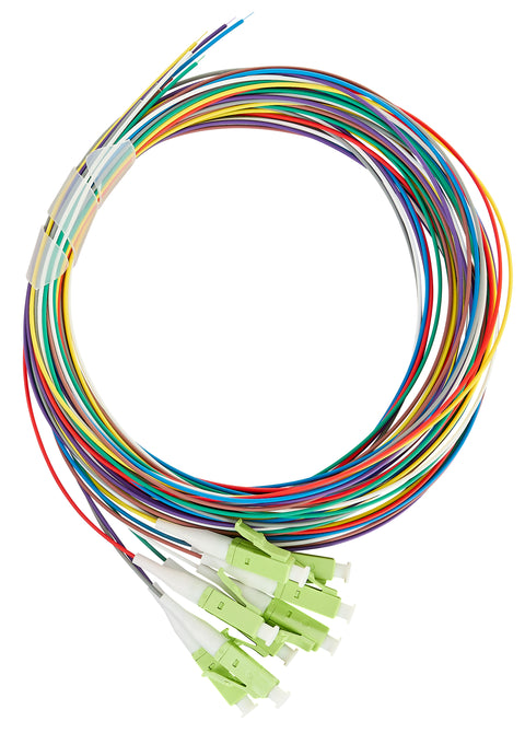 Pigtail FO LC, 50/125µm OM5, 2.0m, Easy Strip, 8pcs