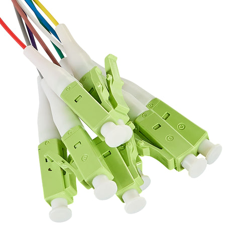 Pigtail FO LC, 50/125µm OM5, 2.0m, Easy Strip, 8pcs