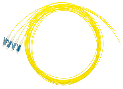 Pigtail LC, 9/125µm OS2, 2m, Easy Strip, galben,4buc