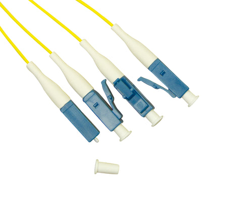 Pigtail LC, 9/125µm OS2, 2m, Easy Strip, galben,4buc