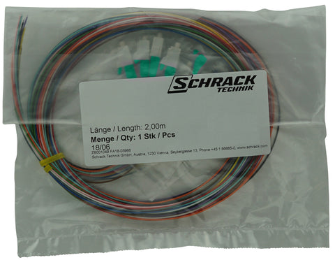 Pigtail LC/APC, 9/125µm OS2, 2m, 12buc, PREMIUM clasă B