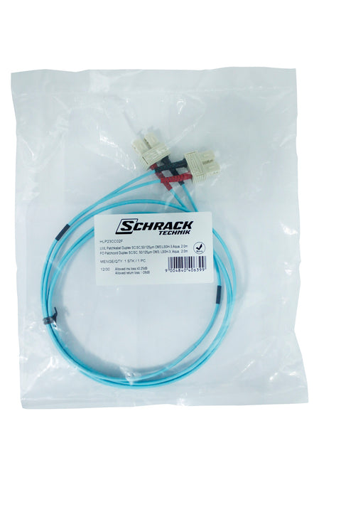 Patchcablu duplex, SC/SC, 50/125µm OM3 3m