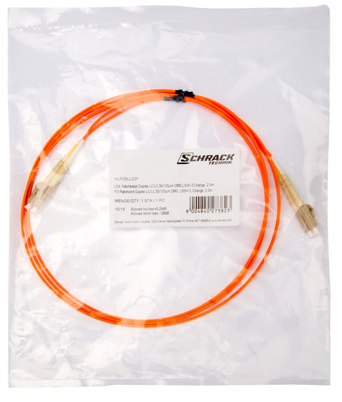 Patchcablu duplex, LC/LC, 50/125µm OM2 3m