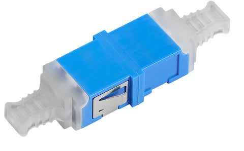 Cuplor FO LC-Duplex, Singlemode zirc, albastru