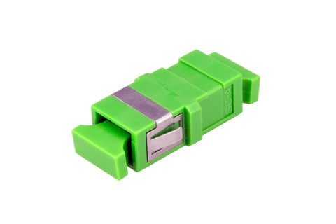 Cuplor SC/APC Simplex,Singlemode,fară flanşă,verde,ECO