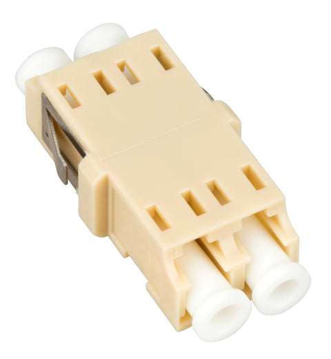 Cuplă LC Duplex,Plastic,Multimode,zirc.,fără flanşă,bej,ECO