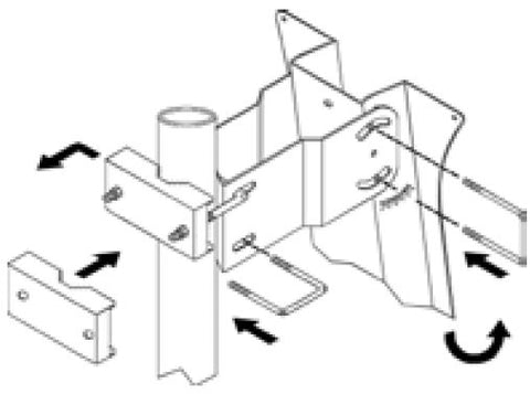 Antenă satelit 80cm/75cm,Ol,39dB,sup.plia.LNB incl.,alb