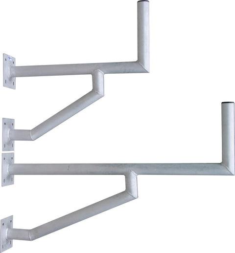 Sist.Fix.perete DP=570mm,H=250mm,2x(150x150mm),D50mm,Al
