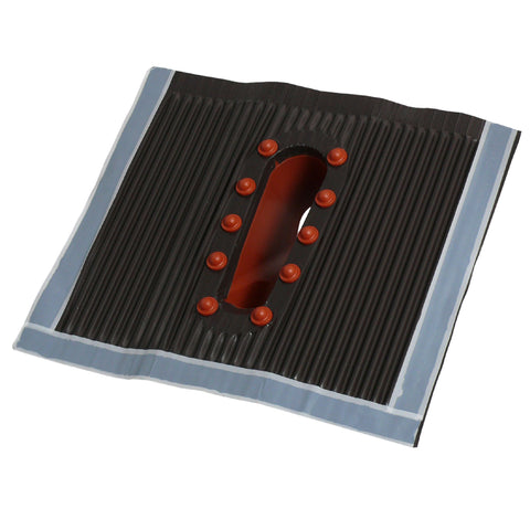 Trecere cablu prin acoperiş,45x50cm,D38-60mm,Alu.,roşie