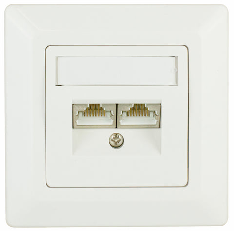 Priza date C5 ecranat 2xRJ45