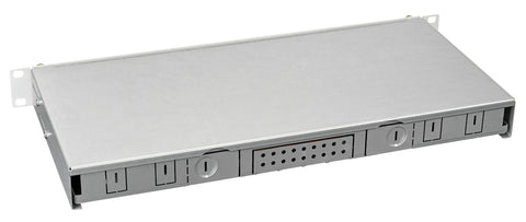 Splicebox, 8 fibre,LC,50/125µm OM3, culisant,19",1UV