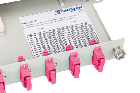 Splicebox, 8 fibre,SC,50/125µm OM4, culisant,19",1UV , ECO