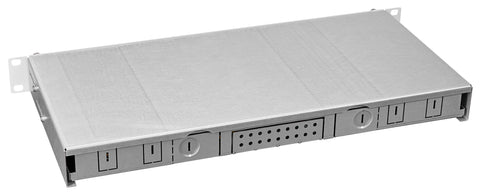 Splicebox, 8 fibre,LC,50/125µm OM4, culisant,19",1UV