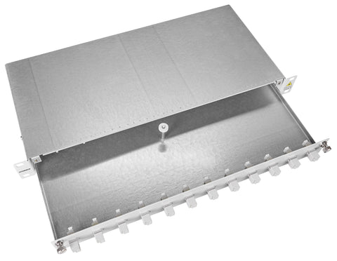 Patchpanel FO 19", 1UV, culisant, pentru 8 fibre, LC, MM