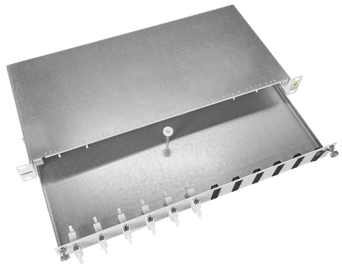 Patchpanel FO 19", 1UV, culisant, pentru 16 fibre, SC, MM