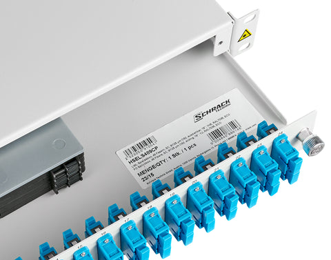 Splicebox FO, 48 Fibre, SC, 9/125µm OS2, 19", 1U, Class C