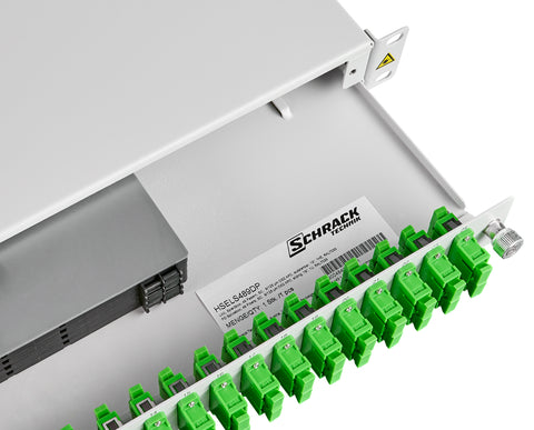 Splicebox, 48 Fibre, SC/APC, 9/125µm OS2, 19",1U,Class C