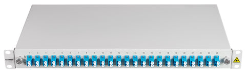 Splicebox FO, 48 Fibre, LC, 9/125µm OS2, 19", 1U, Class C