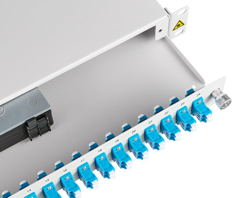 Splicebox FO, 48 Fibre, LC, 9/125µm OS2, 19", 1U, Class C