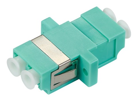 Cuplor FO LC-Duplex, Plastic, OM3, ceramic, flanșă