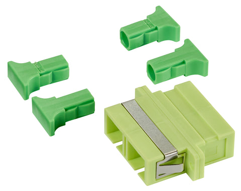 Cuplor FO SC-Duplex, Plastic, OM5, ceramic, flanșă