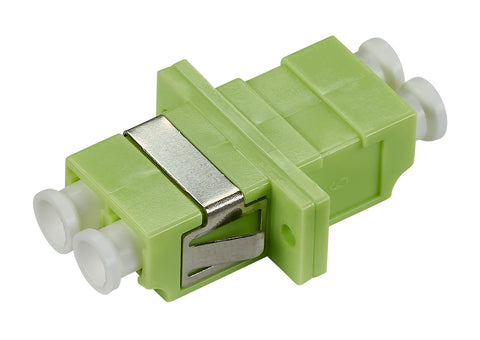 Cuplor FO LC-Duplex, Plastic, OM5, ceramic, flanșă