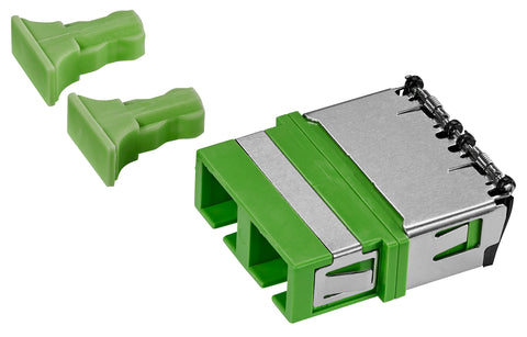 Cuplor FO SC/APC-Duplex, Plastic, OS2, ceramic, fără flanșă