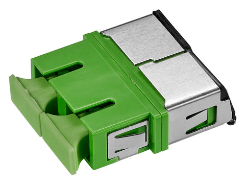 Cuplor FO SC/APC-Duplex, Plastic, OS2, ceramic, fără flanșă