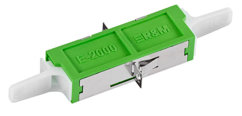Cuplor FO E2000/APC Duplex, Plastic, OS2, ceramic, flanșă