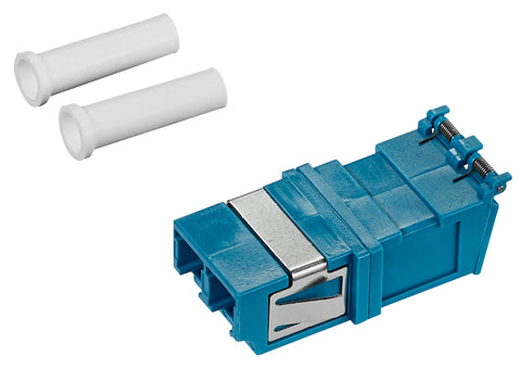 Cuplor FO LC-Duplex, Plastic, OS2, ceramic, fără flanșă