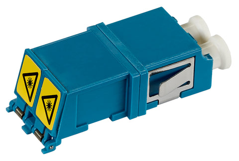 Cuplor FO LC-Duplex, Plastic, OS2, ceramic, fără flanșă