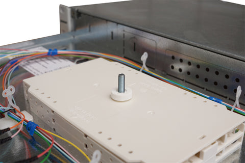 Splicebox, 8 fibre,FC, 9/125µm OS2, culisant,19",1UV
