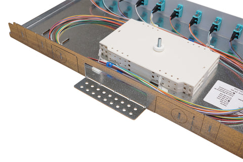 Splicebox, 12 fibre,FC, 9/125µm OS2, culisant,19",1UV