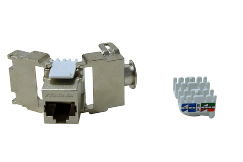 Modul RJ45 ecranat, cat 6 Class E, TOOLLESS LINE