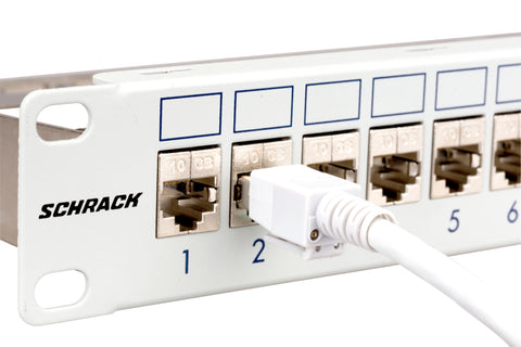 Patchpanel pt. 24 module TOOLLESS LINE, 1UH, 19", RAL7035