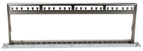 Patchpanel pt. 24 module TOOLLESS LINE, 1UH, 19", RAL7035