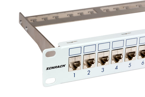 Patchpanel pt. 24 module TOOLLESS LINE, 1UH, 19", RAL7035