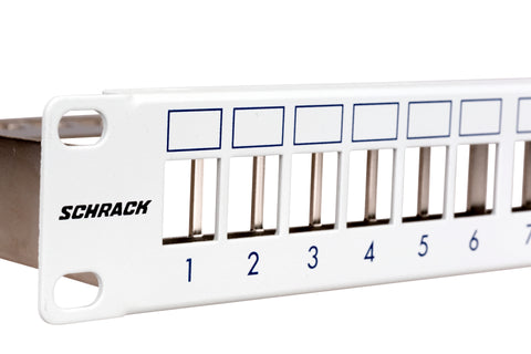 Patchpanel pt. 24 module TOOLLESS LINE, 1UH, 19", RAL7035