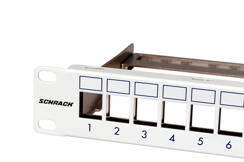 Patchpanel pt. 24 module TOOLLESS LINE, 1UH, 19", RAL7035