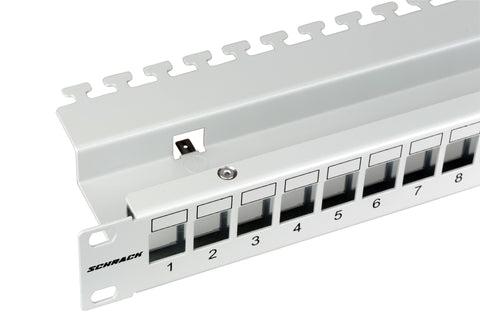 Patchpanel gol 19" pentru 24 module (SFA)(SFB), 1U, RAL7035