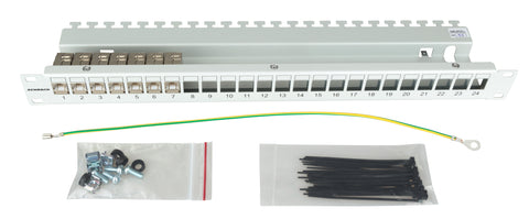 Patchpanel gol 19" pentru 24 module (SFA)(SFB), 1U, RAL7035